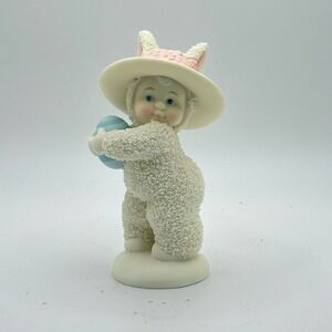 Department 56 Snowbunnies Bonnets Bows Easter Egg Bunny Girl Figurine 5606844
